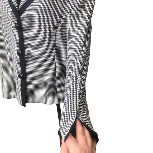 Evan Picone Houndstooth Blazer Size 18 - Picture 4 of 12